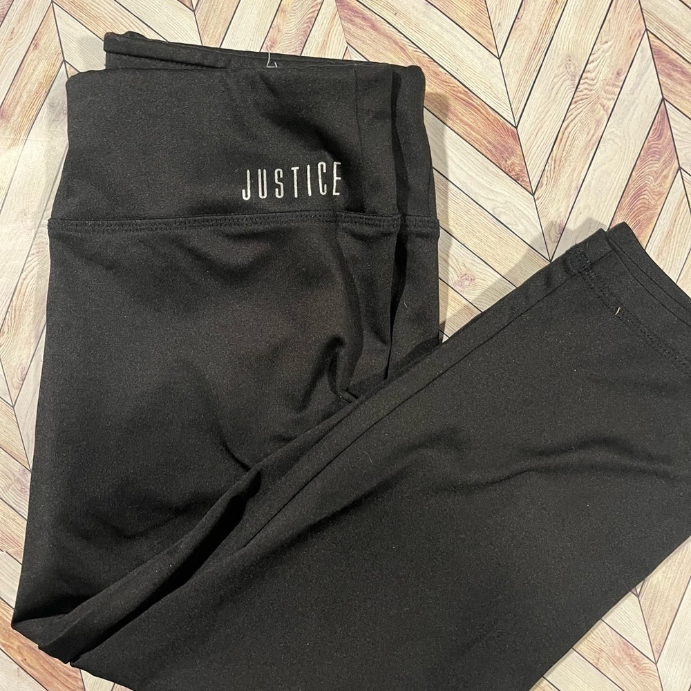 Justice cropped capri length leggings size 16